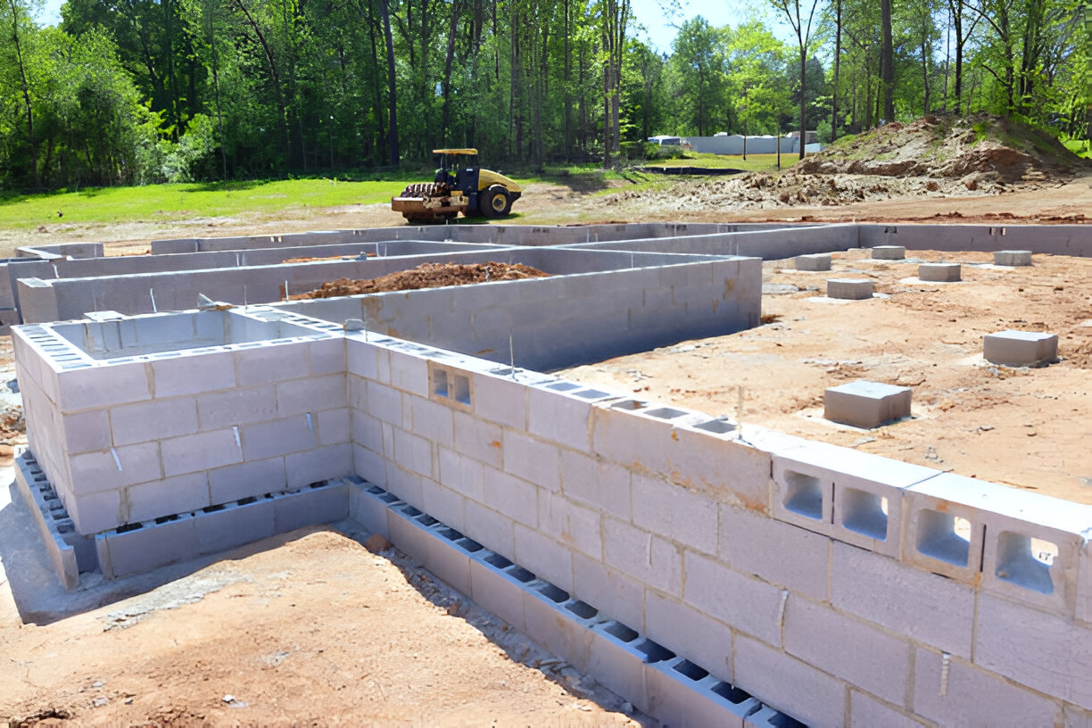 foundation work and pointing